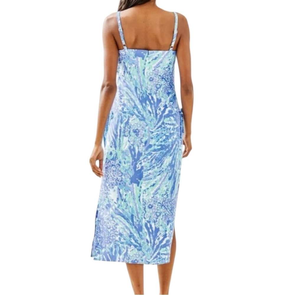 NEW LILLY PULITZER Laken Romper in Blue Haven Size 2 - Picture 2 of 6